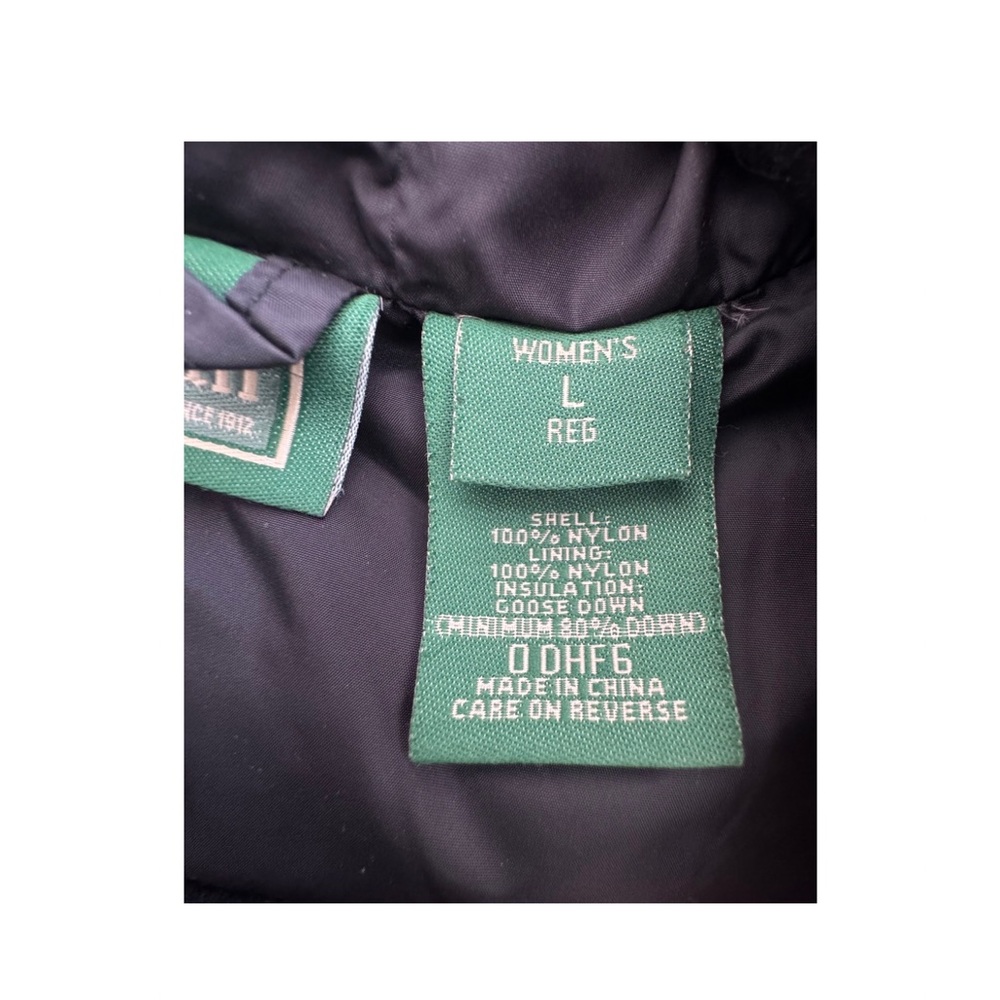 L.L. Bean Women's Black Quilted Vest Size Large - Picture 4 of 5